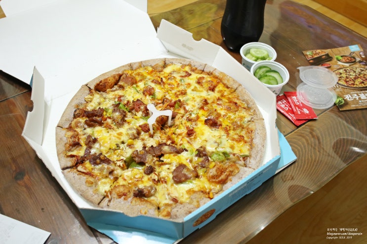  야탑 피자 배달, 피자알볼로 전주불백피자 맛있어요!