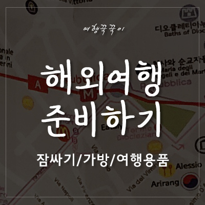  [해외여행 준비물] 해외여행 준비하기! 짐 꾸리기/가방 선택/여행용품 추천