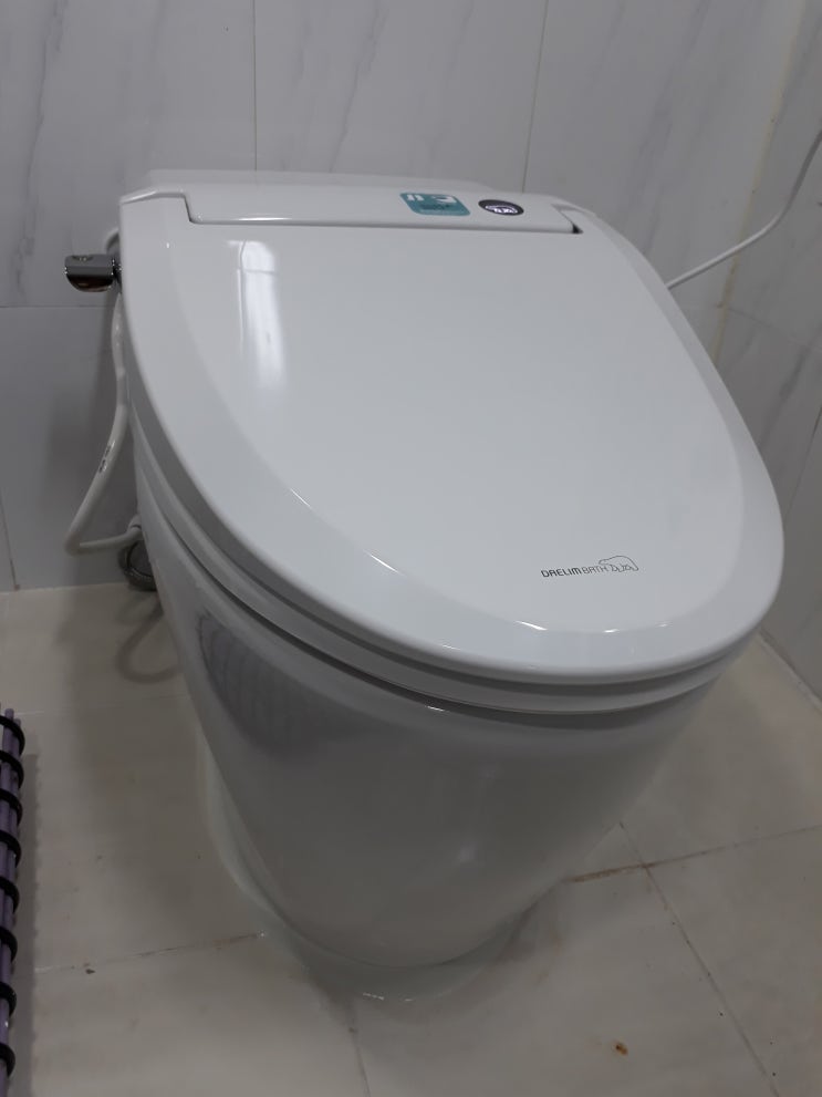부산 해운대 중동 화장실변기교체 - 프리미엄 비데일체형 양변기