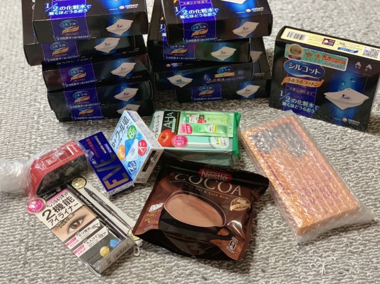  시루콧토 우루우루 화장솜 대량 구매! 일본 직구 사이트 코스믹 추천!