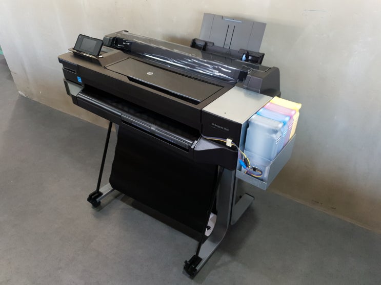  HP 디자인젯 T520 36인치 무한잉크 설치 (고양시 덕양구 향동동 향동지구 신축상가 ***건설)