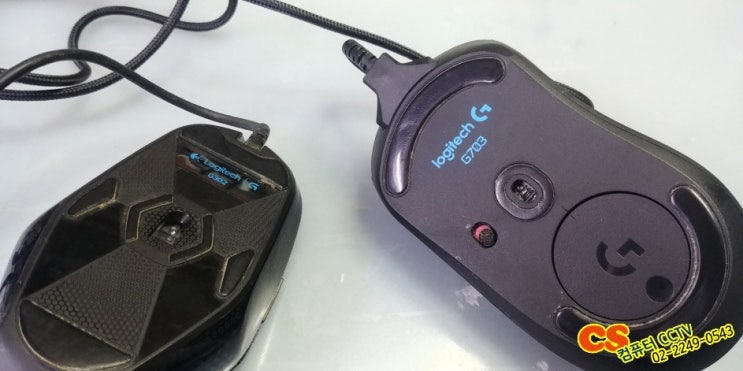  로지텍 G302 , G703 클릭이 잘 안되는 증상, 휠이 오동작 하는 증상으로 로지텍마우스수리 했습니다. 익스마우스, 인옵마우스, 퍼포먼스MX, 애니웨어MX2, 커세어마우스.