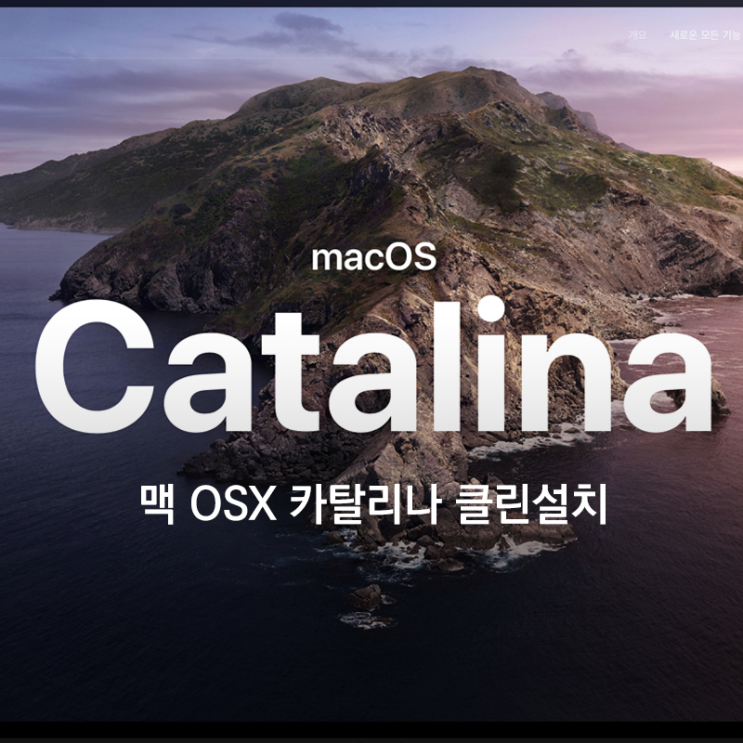  맥 OS 카탈리나 업그레이드- USB 클린설치 (Install disk Creator)