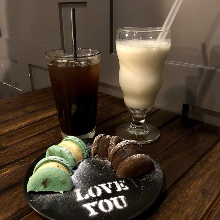  대전 디저트카페, 마카롱이 맛있는 송촌동 소막대기카페 :)