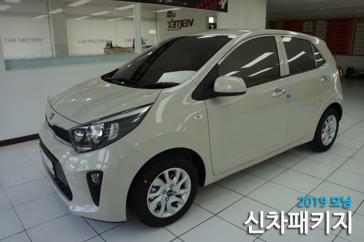  [2019 모닝 디텍 썬팅] 원주 내비매립 전문점 카팩토리입니다.