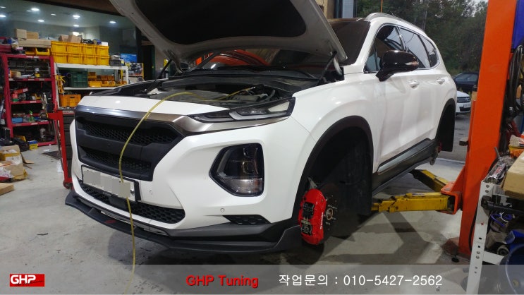  싼타페TM 펠라 CTS-V 6P 브레이크 & FELLA 리어 로터확장킷 작업 - GHP 튜닝
