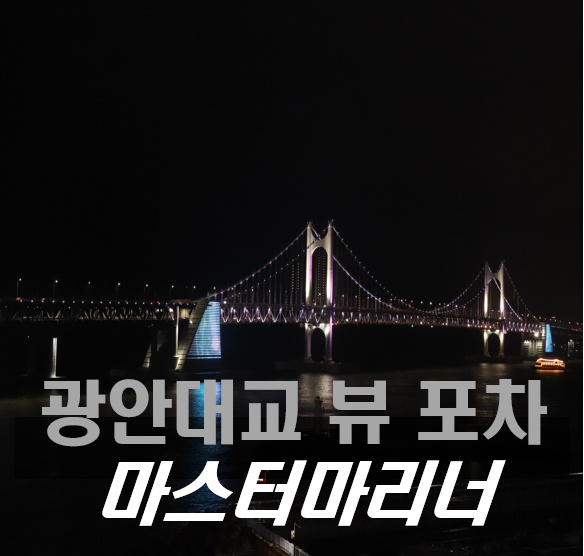  부산광안리술집, 광안대교가 한눈에 보이는 광안리 수변공원 술집 루프탑 포차 마스터마리너