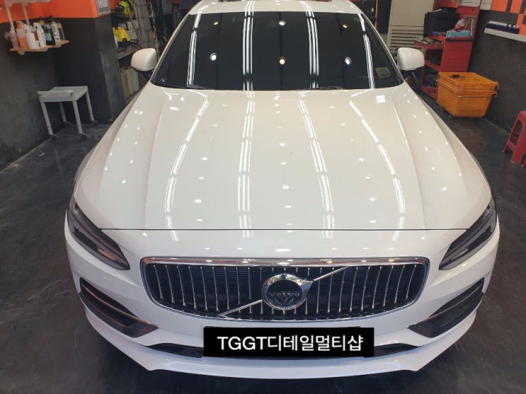 볼보 S90 TGGT스페셜세차 [인천 남동구 논현동 광택 유리막코팅 보험수리 세차]