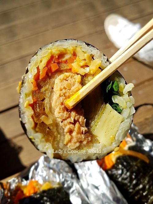  가을피크닉. 공원에서 김밥먹기