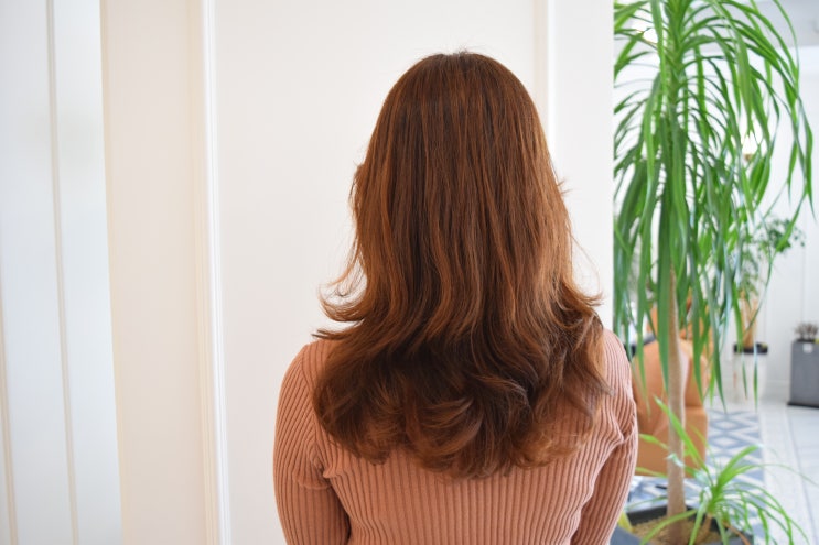  아주대미용실 가을맞이 긴머리C컬펌과 뿌염