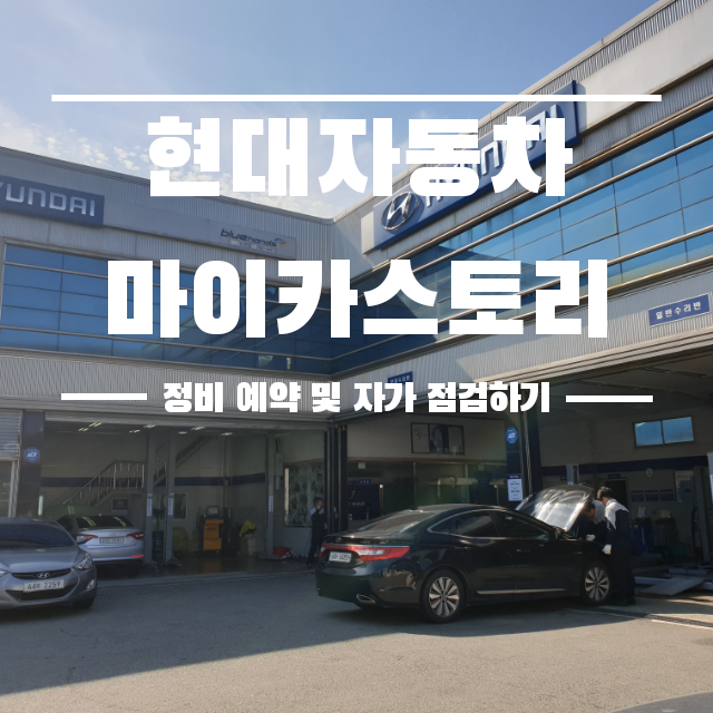  현대자동차 마이카스토리를 통해 싼타페DM 정비 예약 및 자가점검하기
