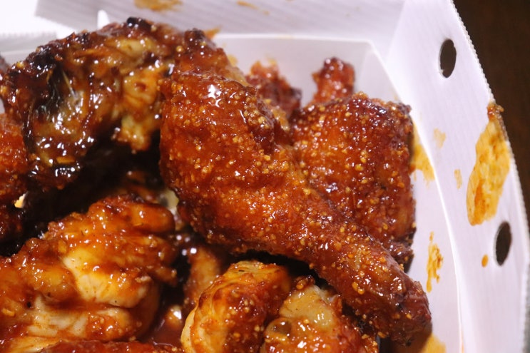  맛닭꼬 강정 현미베이크 배달 치킨 후기