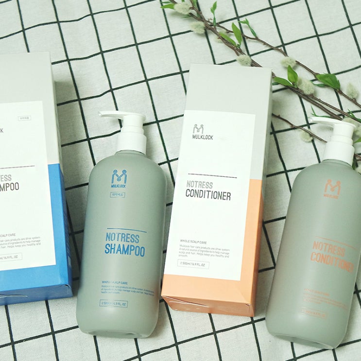  의약외품 탈모샴푸추천, 약산성 멀크락 노트레스 샴푸&컨디셔너