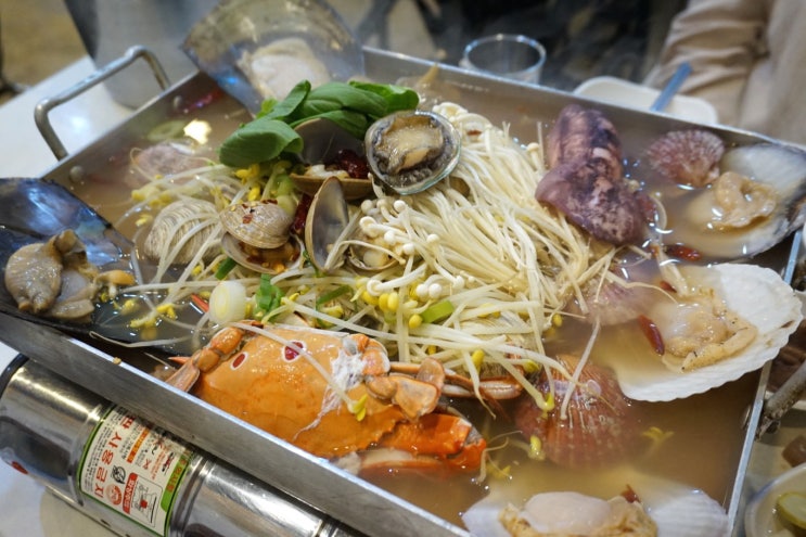  해운대 조개구이 해운대 어부에서 국물이 끝내주는 푸짐한 조개찜 먹고 왔어요