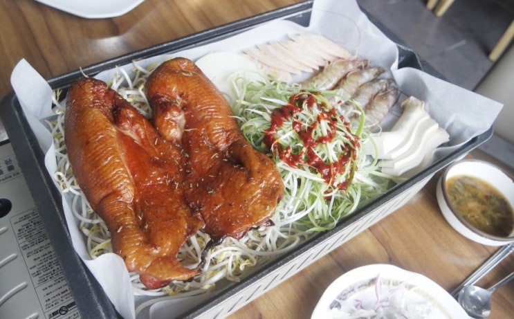  수지 오리바베큐 산골  단체회식장소로 최고!