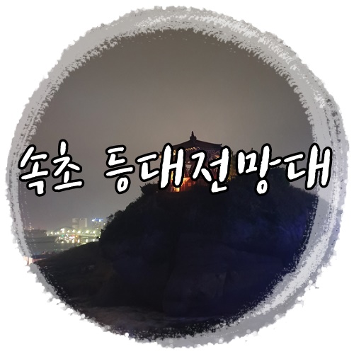  속초등대 전망대와 영금정에서 야경보기!!