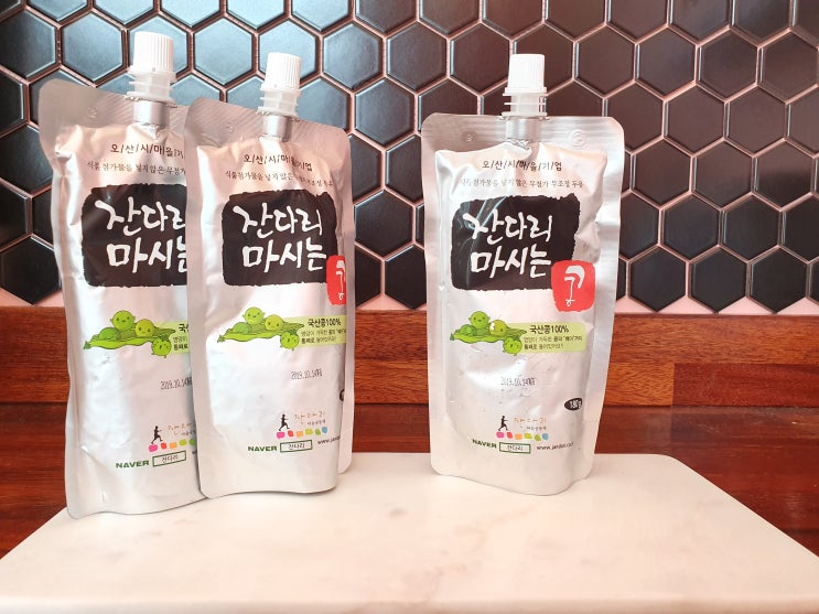  국산콩두유 잔다리 마시는 콩두유와 함께 건강한 하루