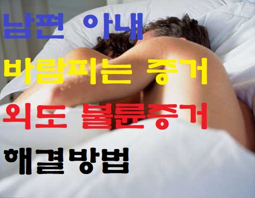  아내바람 외도증거 남편바람 간통증거 이혼증거 확실히.