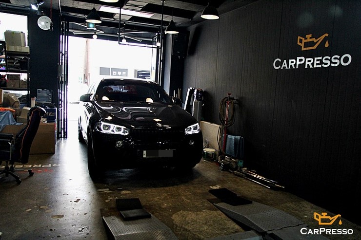  BMW 엔진오일교환 전문점 광명 코스트코 이케아 카프레소에서 BMW F16 X6 30D 엔진오일교환