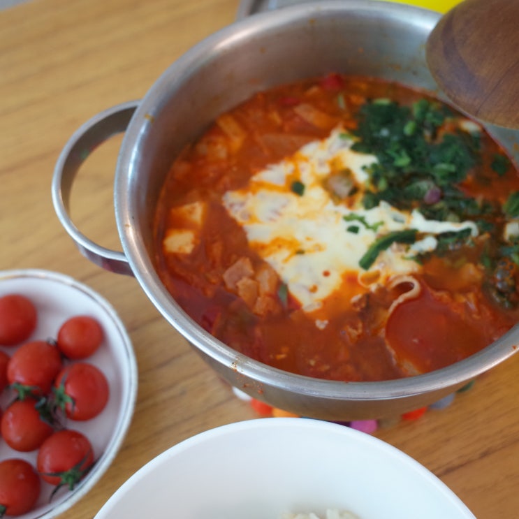  베이컨 김치찌개 만들기 : 자투리 재료로