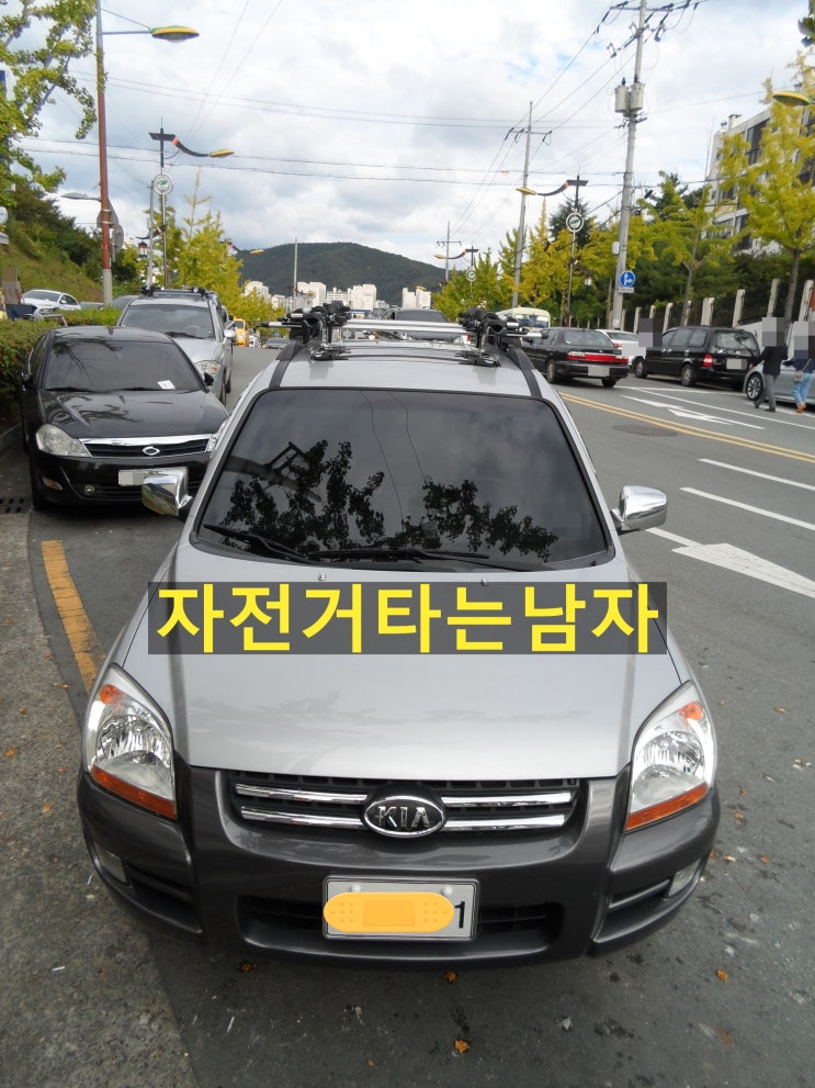  #619번째 기아 뉴스포티지 가로바 및 지붕형 자전거캐리어 2대 장착! / 대구 유일캐리어 대리점 ^^
