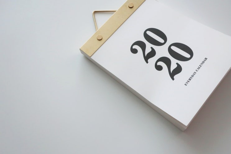  라이브워크 2020년 일력 뉴트로감성 달력 한장씩 뜯어 새로운 하루 시작하기