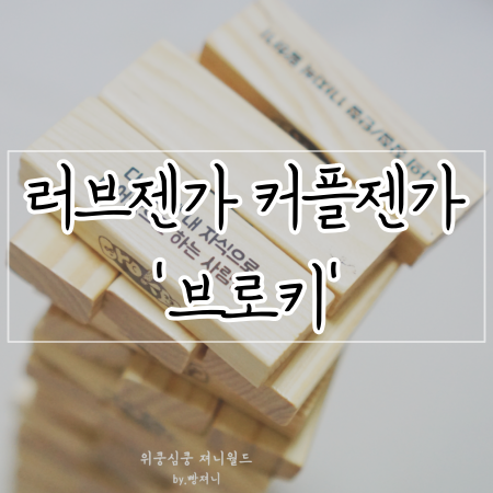  [러브젠가 커플젠가, 브로키] 술자리게임 커플 술게임 추천