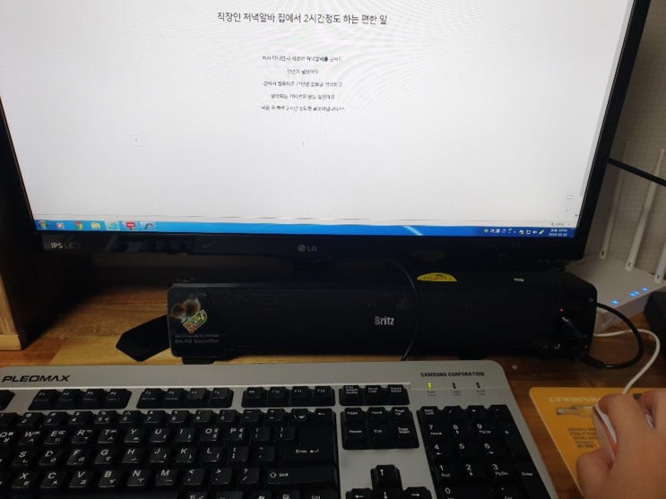  직장인 저녁알바 집에서 2시간정도 하는 편한 일