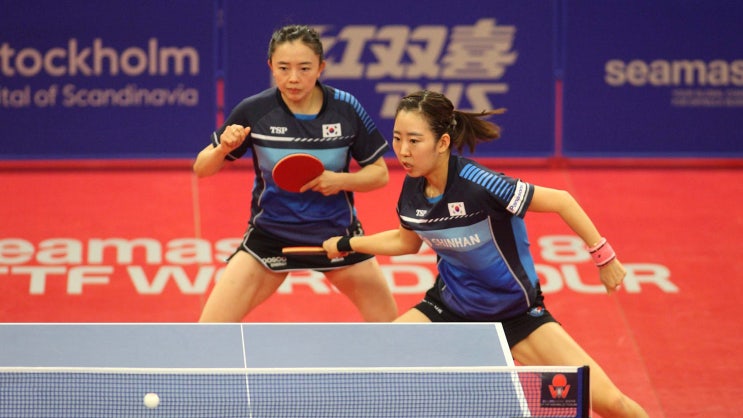  전지희/양하은 여자복식조만 입상 그리고 우리나라선수들 성적 - 2019 스웨덴오픈탁구대회