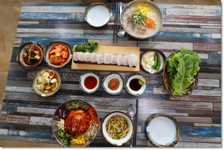  제주도 회국수 맛집 국수앤백사장회센타 찐이네!
