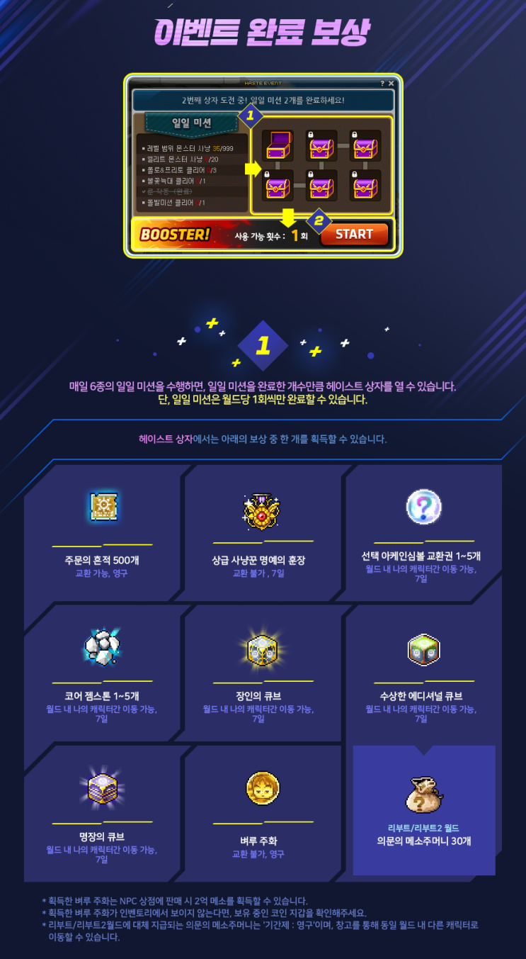  [KMS 1.2.324] 메이플스토리 헤이스트 플러스 이벤트