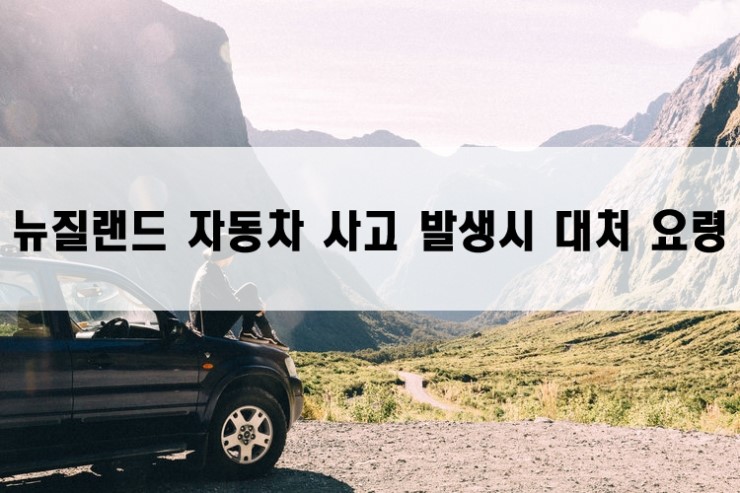  [뉴질랜드 여행 정보] 뉴질랜드 자동차 사고 발생시 대처 요령