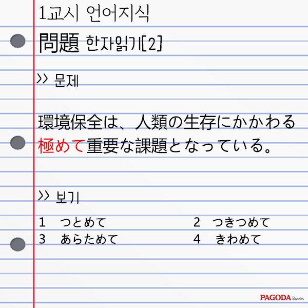  [JLPT/JLPT N1] JLPT N1 문제 풀어보기(4)