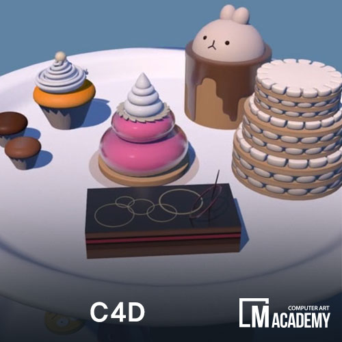  C4D 아카데미에서 공부했어요!!