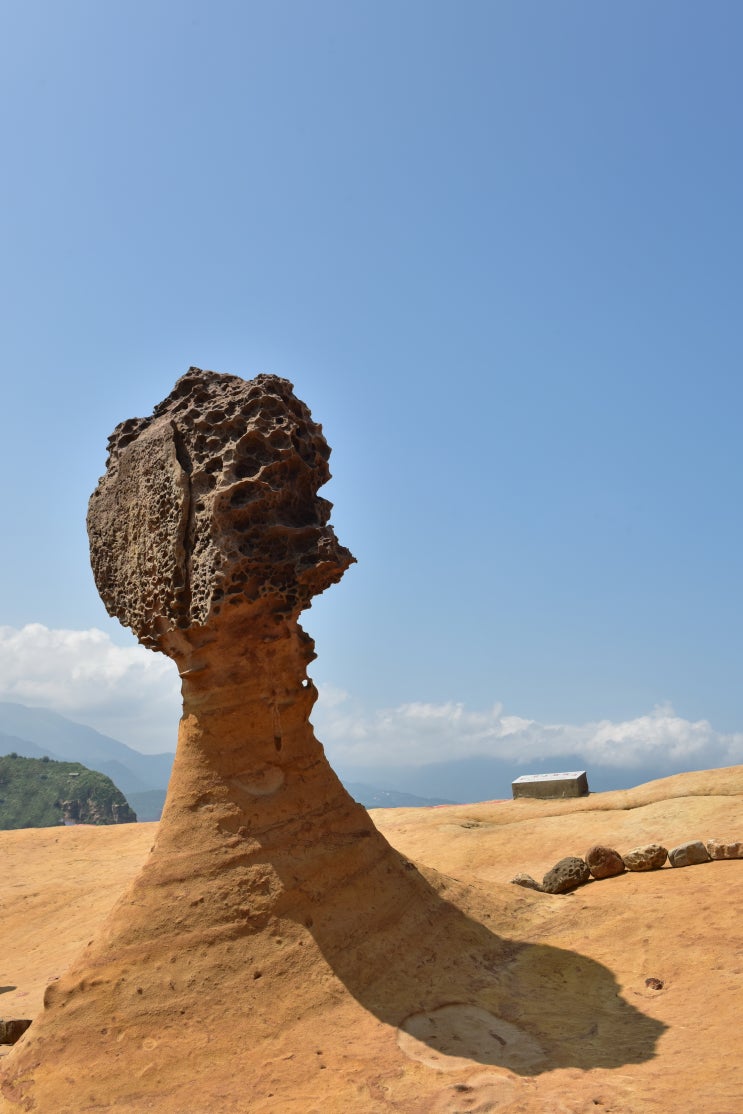 타이완 예류 지질공원의 여왕머리 바위