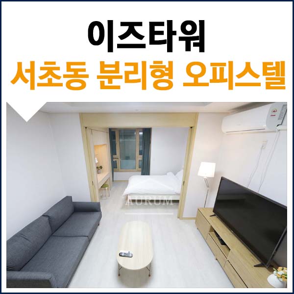  강남 풀옵션 단기임대 분리형 원룸 중 최고 이즈타워