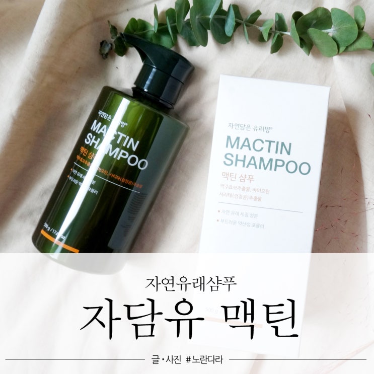  약산성샴푸 자담유 맥틴 탈색모 부들부들하게