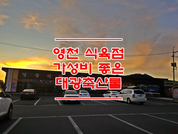  영천 :: 대광축산물판매장을 가보다