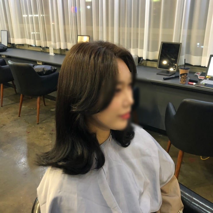  분당미용실 살롱헤움에서 동생 카키브라운 염색해주기!