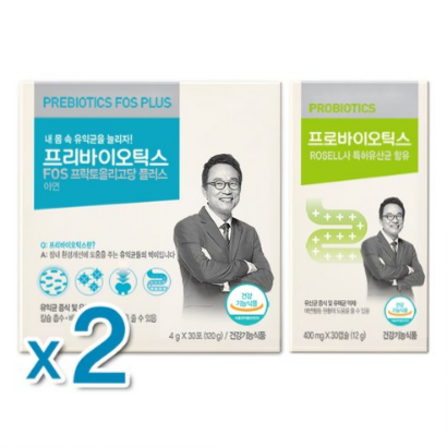  (41% 할인)닥터신바이오 오한진 프리바이오틱스 FOS 플러스 2개월 + 프로바이오틱스 1개월