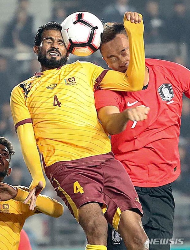 대한민국 vs 스리랑카 카타르 월드컵 2차예선 한국 8:0 대승리