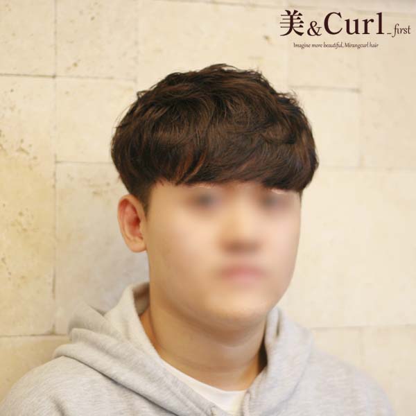  손질하기 쉬운 남자 투블럭 볼륨펌 무난하게 성공!