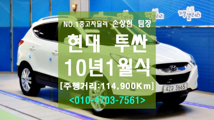  투싼ix 중고차 디젤 2WD LX20 프리미어 깔끔하네요