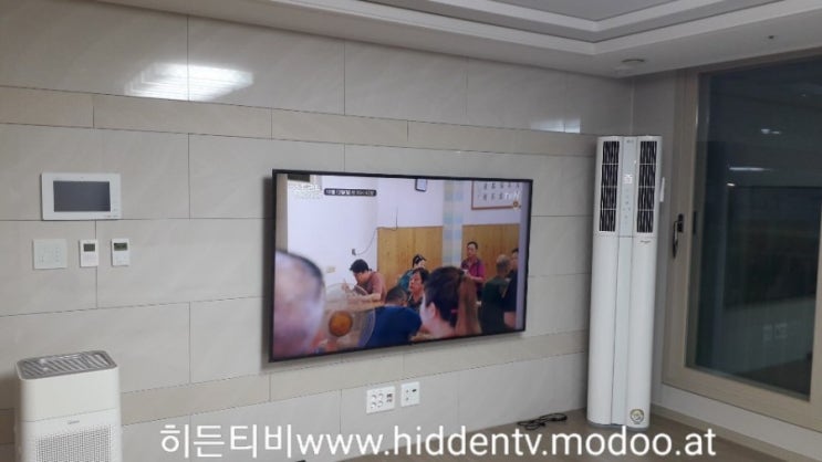  [전주혁신도시호반베르디움6차]삼성75인치TV(UN75RU7190FXKR)선없는벽걸이티비설치