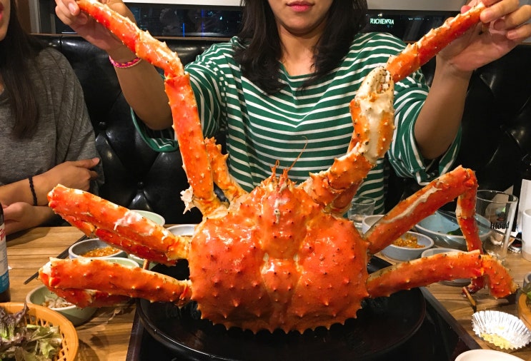  노량진수산시장 부안꽃게 킹크랩 4kg 먹고왔어요 진주식당 추천
