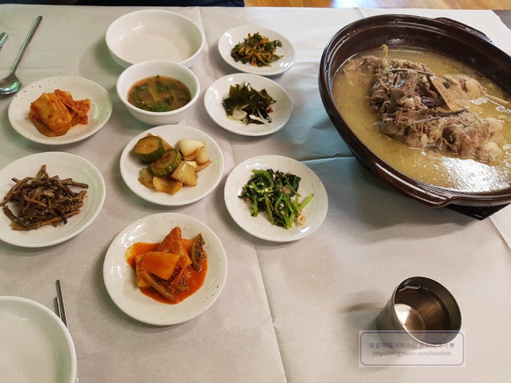  [부산 기장 장안사 맛집] 장안사 옆 분위기 좋은 백숙 맛집 ~ 산장식당: 오리백숙