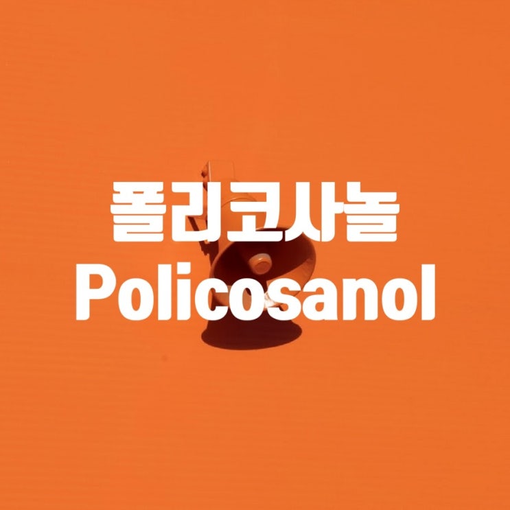  좋은 콜레스테롤 증가! 폴리코사놀의 10가지 효능