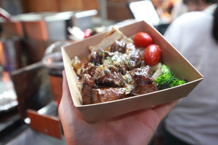  전주 야시장 맛집 조선스테이크 구성좋았어!