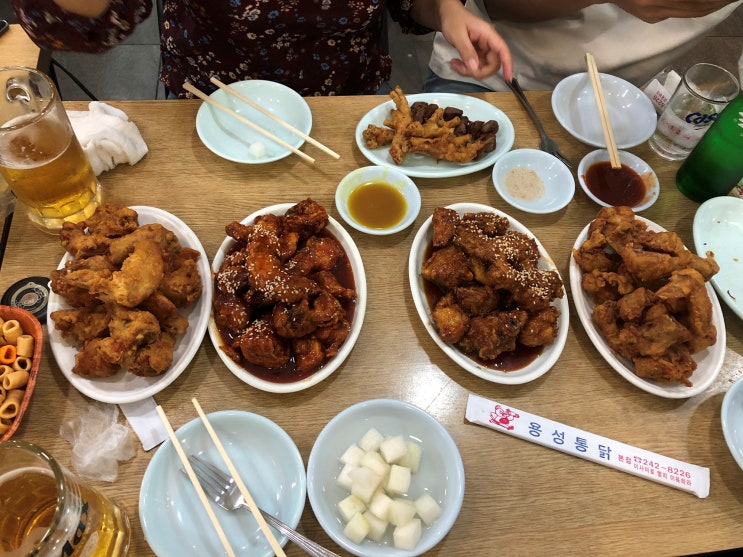 수원 통닭거리 용성통닭 수원왕갈비통닭