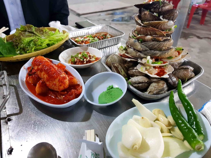  평택항 자규네 조개구이와 아나고구이, 대하구이 먹었어요